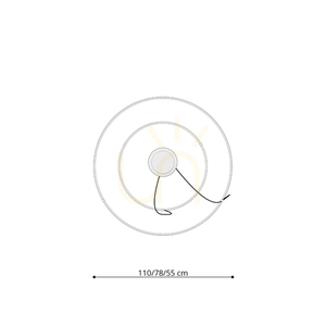 Lustr RIO 2 55/78 zelený olivový LED 4000K small 8
