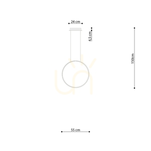 Závěsná lampa RIO 55 zelená olivová LED 3000K small 8
