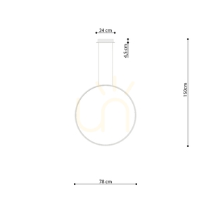 Závěsná lampa RIO 78 zelená olivová LED 4000K small 8