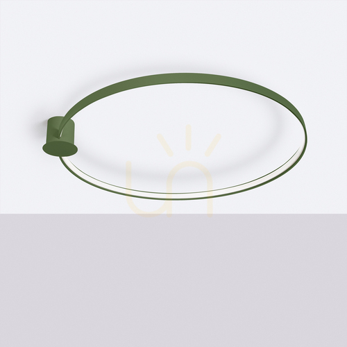 Kontrola Plafond RIO 110 olivově zelená LED 3000K
