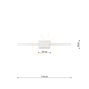 RIO 110 okrově červená LED závěsná lampa 3000K small 9