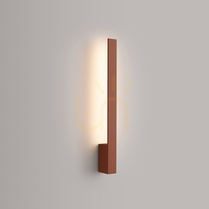 LAHTI 50 okrově červená LED nástěnná lampa 3000K small 2
