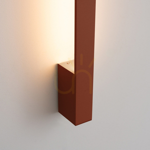 LAHTI 50 okrově červená LED nástěnná lampa 3000K small 3