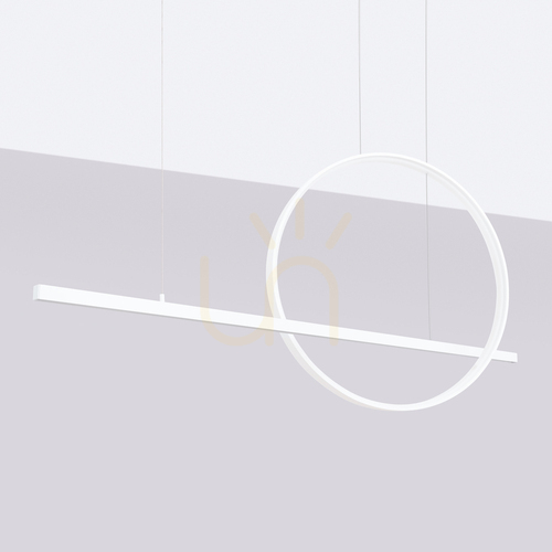 Kontrola Závěsná lampa GLAD bílá LED 4000K