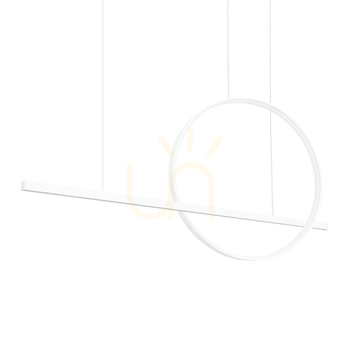 Kontrola Závěsná lampa GLAD bílá LED 4000K