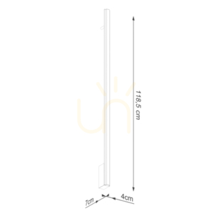 Zlatá nástěnná LED lampa LAGOM 120 4000K small 7