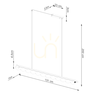 Závěsné svítidlo THORO BISCUIT TH.533, bílé LED 4000 K, 131 cm small 9