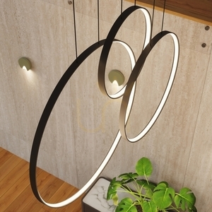 Závěsné svítidlo RIO 3 55/78/110 černá LED 3000K small 14