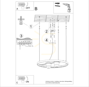 Lustr RIO BIO 78 černý LED 33 W 3000K s prstencem na rostliny Thoro TH.551 small 10