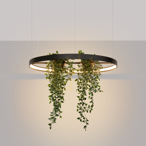 Lustr RIO BIO 78 černý LED 33 W 3000K s prstencem na rostliny Thoro TH.551 small 2