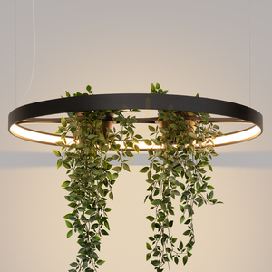Lustr RIO BIO 78 černý LED 33 W 3000K s prstencem na rostliny Thoro TH.551 small 8