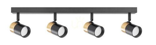 Kontrola Zuma Line FORI OB-2204BD-4-BK GU10 černá