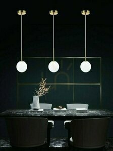 Závěsné svítidlo Bao I Gold IP44 Open Design Highlights G9 bílé/sklo small 1