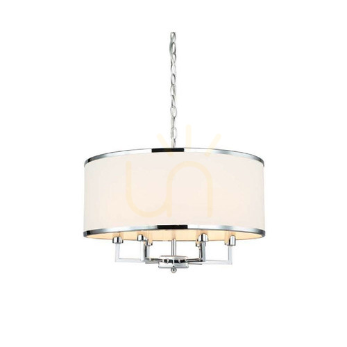 Kontrola Závěsná lampa Open Design Highlights Casa Cromo M bílá/chrom 6xE14
