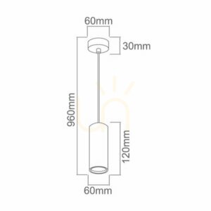 Závěsná lampa Open Design Highlights Kika chrom černá GU10 8W IP20 small 2
