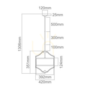 Závěsná lampa Open Design Highlights Stesso bílá/chrom 4xE27 420 mm small 2