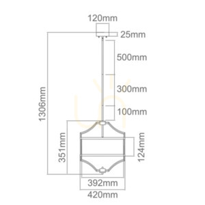 Závěsná lampa Stesso bílá krémová saténová zlatá 4xE27 Open Design Highlights small 1