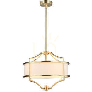 Závěsná lampa Stesso bílá krémová saténová zlatá 4xE27 Open Design Highlights small 0