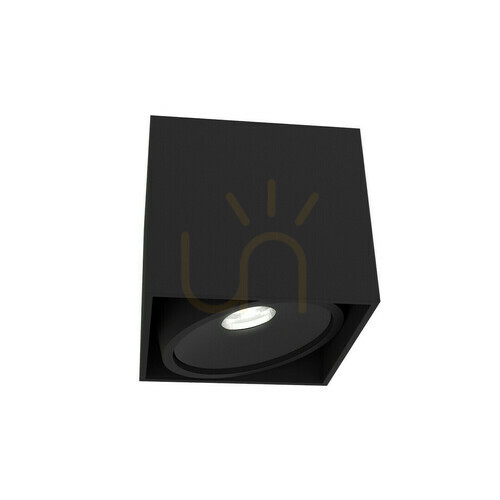 Kontrola Stropní svítidlo Cardi I Nero černé GU10 Open Design Highlights 8W LED