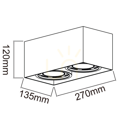 Kontrola Stropní svítidlo Cardi II Open Design Highlights černé ES111 2x16W