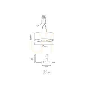 Zapuštěné svítidlo Neo Open Design Highlights bílé matné chrom GU10 8W IP20 117 mm small 4
