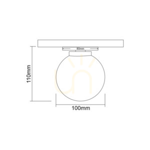 Stropní svítidlo Movo Open Design Highlights opálově bílá matná černá G9 8W IP20 small 5