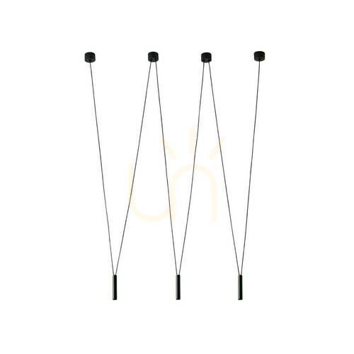 Kontrola Závěsná lampa Viva III černá G9 3x3,5W Open Design Highlights