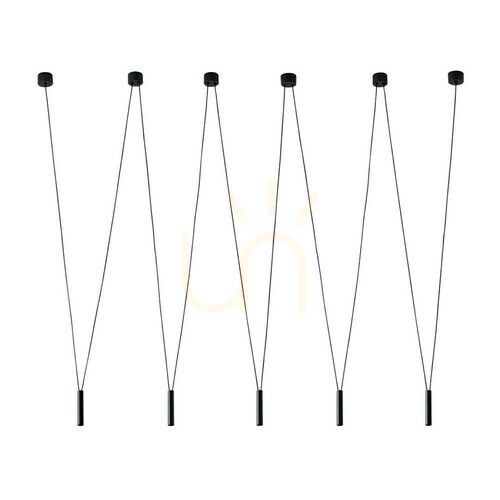 Kontrola Závěsná lampa Viva Black 5x G9 3,5W Open Design Highlights