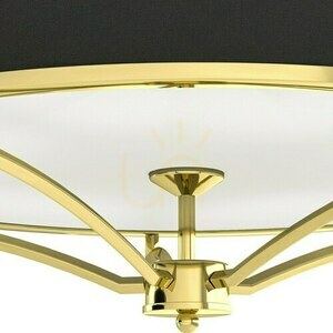Plafon Stesso Open Design Highlights bílá černá zlatá 6xE27 789 mm small 3