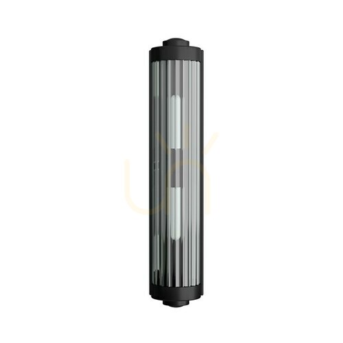 Kontrola Nástěnné svítidlo Fumi Open Design Highlights IP44 černé sklo G9 2x8W