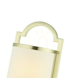 Nástěnná lampa Libero Open Design Highlights bílá krémová saténově zlatá E14 2x12W small 3