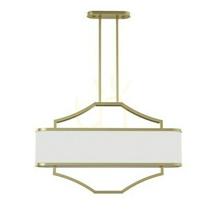 Závěsné svítidlo Gerdo Open Design Highlights bílé 6xE14 80 cm šampaňská zlatá small 0