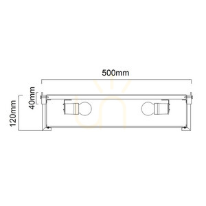 Plafon Romi Open Design Highlights chrom 4xE14 50 cm bílý bavlněný small 4