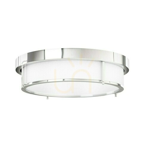 Kontrola Plafon Romi Open Design Highlights chrom 4xE14 50 cm bílý bavlněný