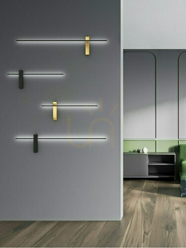 Kontrola Nástěnné svítidlo Bene LED 7W černá/zlatá 3000K Open Design Highlights