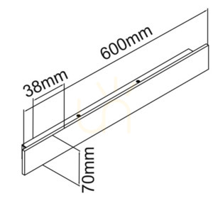 Nástěnné svítidlo Ante 60 Open Design Highlights matná černá LED 3000K 13W small 3