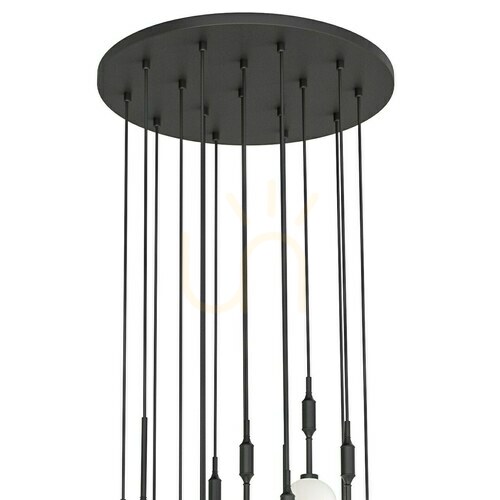 Kontrola Závěsná lampa Ero XVI Nero 60 Open Design Highlights bílá černá G9 16 světel
