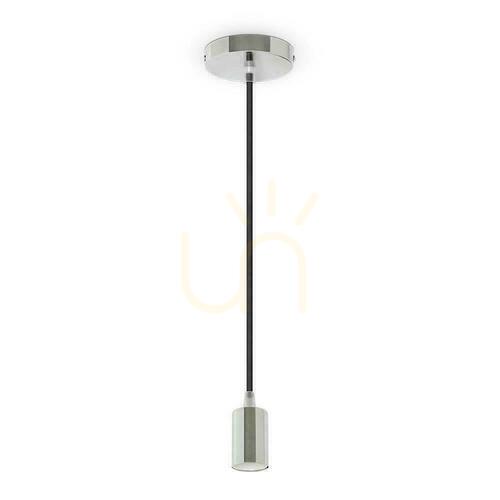Kontrola Závěsné svítidlo V-TAC VT-7338-PE, chrom, fialový kabel, E27