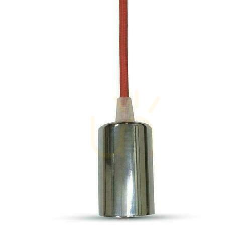 Kontrola Závěsné svítidlo V-TAC Chrome Metal Red Wire VT-7338-R Záruka 5 let