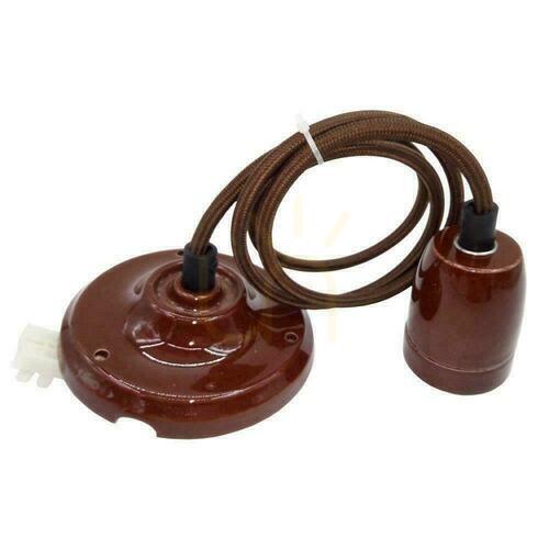 Kontrola Porcelánové závěsné svítidlo s drátem Bronz V-TAC VT-7998-BR Záruka 5 let