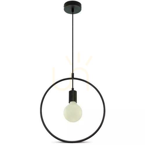 Kontrola Závěsné svítidlo V-TAC VT-7322-MB, matně černé, E27, Ø 32 cm