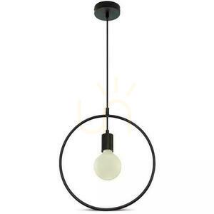 Závěsné svítidlo V-TAC VT-7322-MB, matně černé, E27, Ø 32 cm small 1