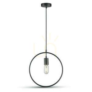 Závěsné svítidlo V-TAC VT-7322-MB, matně černé, E27, Ø 32 cm small 0