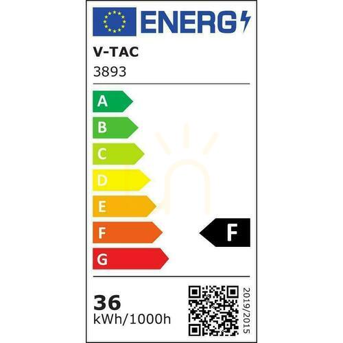 Kontrola V-TAC 36W Elegantní dvojitý stropní podhled Chrom VT-7037 4000K 2700lm Záruka 3 roky