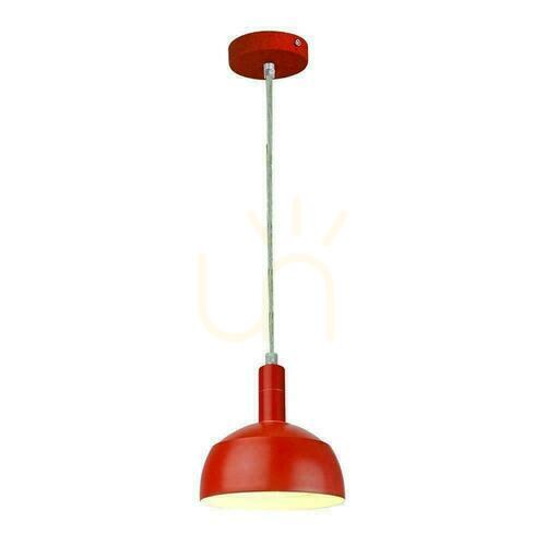Kontrola V-TAC E14 Hliníkové závěsné svítidlo s červeným stínidlem VT-7100-R Záruka 5 let