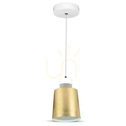 Kontrola Závěsné svítidlo LED V-TAC 7W (akryl) zlaté 120x190mm VT-7333-G 4000K 400lm Záruka 3 roky