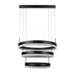 Závěsné LED svítidlo V-TAC Soft Light VT-82-3 černé, 92 W, 4562 lm, 3000 K, stmívatelné small 0