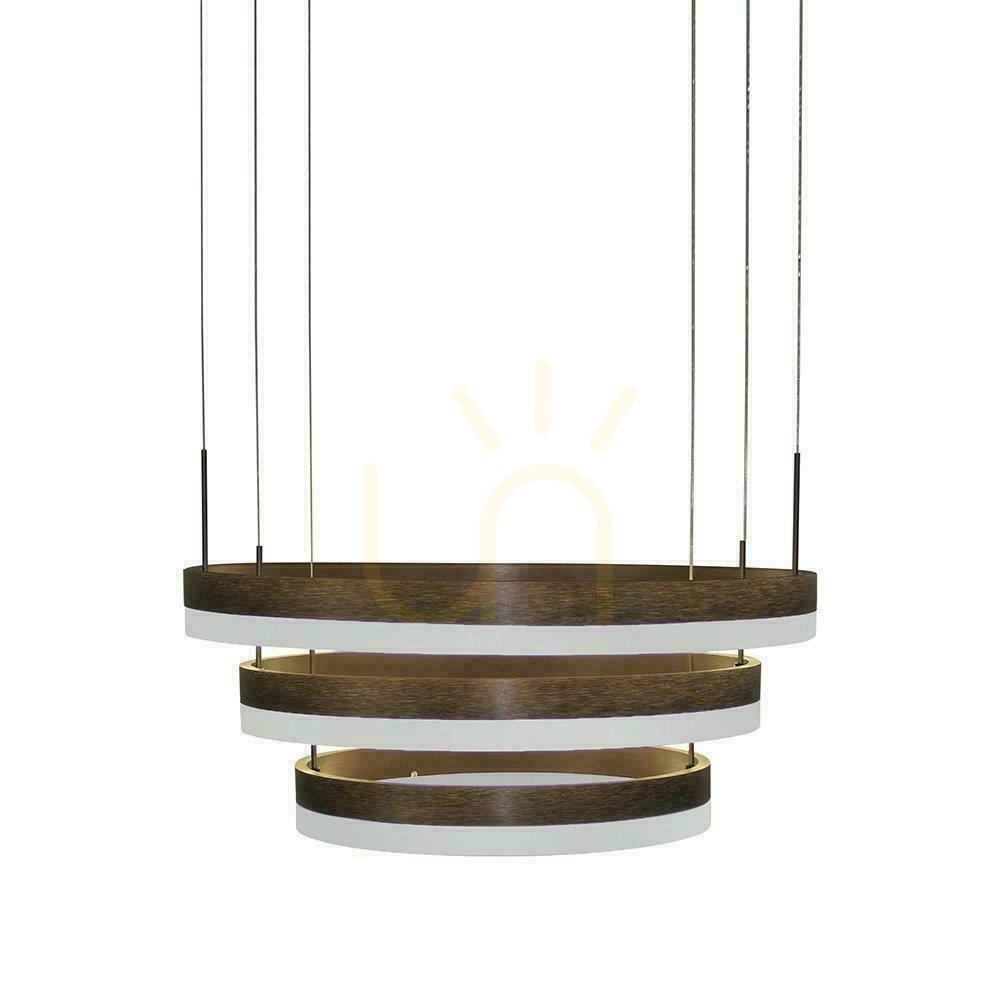 Pohled V-TAC 82W měkké světlo lustr stmívatelné LED závěsné svítidlo VT-82-3 3000K 6500lm 3 roky záruka V-TAC 82W měkké světlo lustr stmívatelné LED závěsné svítidlo VT-82-3 3000K 6500lm 3 roky záruka