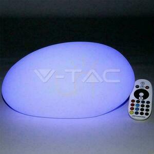 V-TAC LED zahradní lampa Stone 28cm nabíjení dálkové ovládání VT-7802 RGBW 18lm small 3