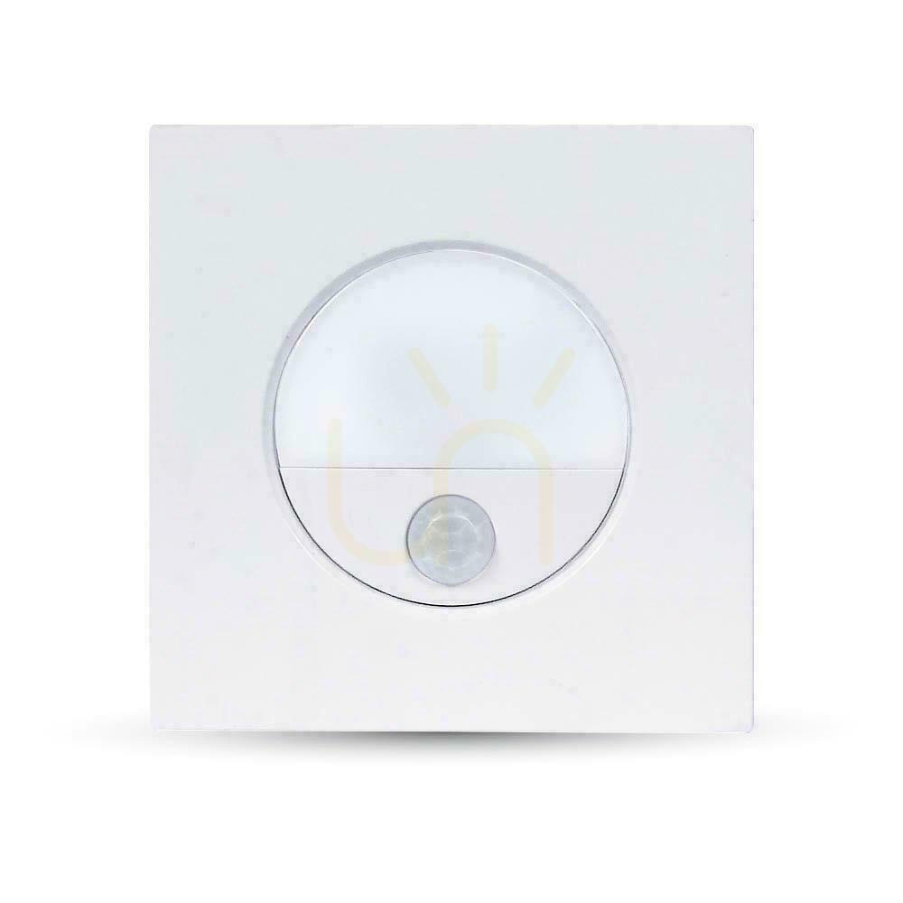 Kontrola Schodišťové svítidlo 3W LED V-TAC White Motion Sensor 230V VT-8035 4000K 100lm Schodišťové svítidlo 3W LED V-TAC White Motion Sensor 230V VT-8035 4000K 100lm